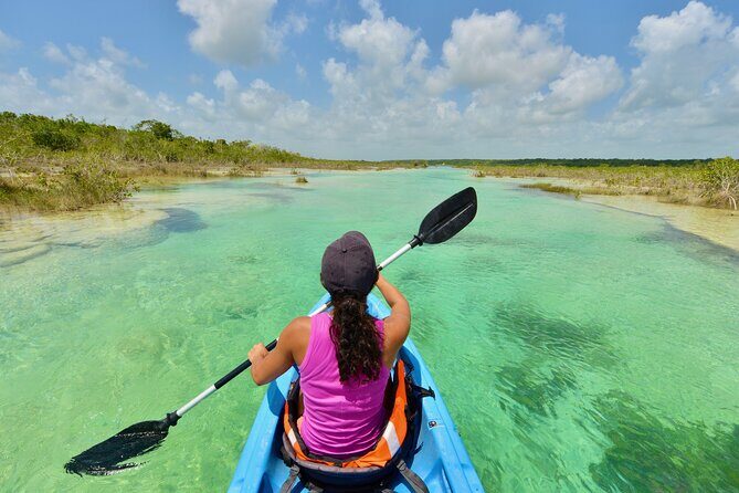 1-Day Tour to Bacalar with Kayaking, Marmol Beach Club and Cenote - Key Points