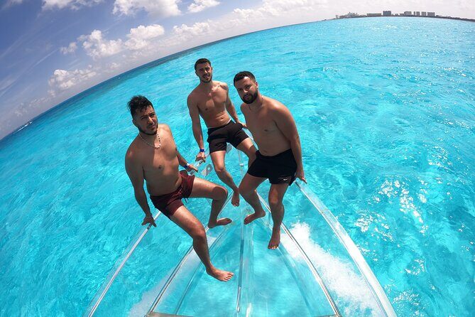 1-hour Clear Boat Tour in Nichupte Lagoon from Cancun - Key Points
