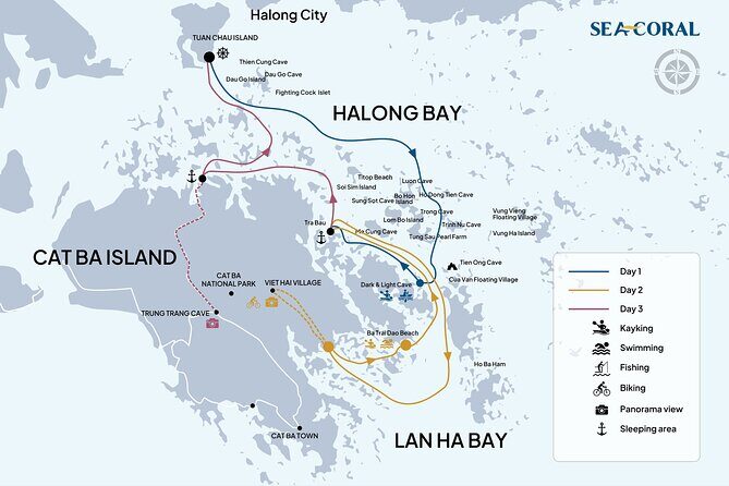 2 Day Sea Coral Voyage through Halong and Lan Ha - The Sum Up