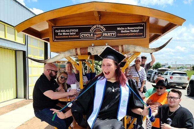 2-Hour BYOB Cowtown Cycle Party for 6-15 Happy Adults in FW - Exploring the Fort Worth Cycle Party Itinerary