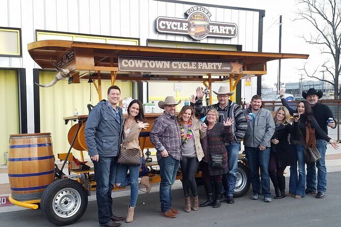 2-Hour BYOB Cowtown Cycle Party for 6-15 Happy Adults in FW - Who Will Love This Tour?