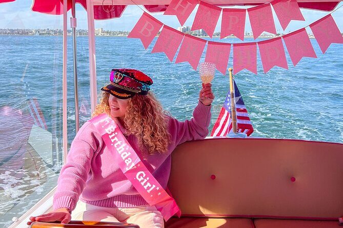 2-Hour Private Pink Bachelorette Boat Cruise in San Diego Bay - Key Points