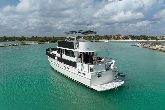 2 Hour Sunset-53' Hatteras Tulum, Playa Del Carmen, Riviera Maya - What You Can Expect on This 2-Hour Sunset Cruise