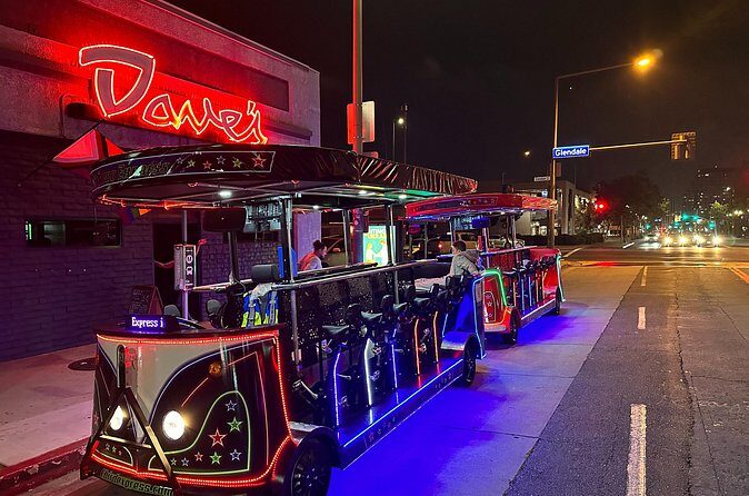 2 Hours Party Bike Pub Crawl Tour in Glendale California - FAQ