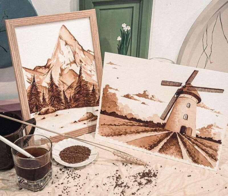 2-Hr Coffee and Biscuit Painting - Edible Paint - Key Points