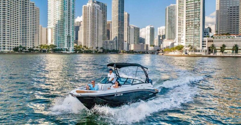 27 Feet Monterey Breathtaking Miami Skyline Boat Tour - Key Points