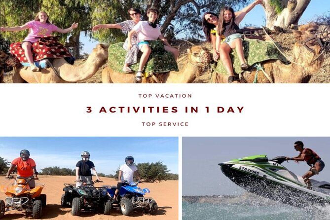 3 Activities in 1 day :Camel riding+ Jet ski+Quad biking - Key Points