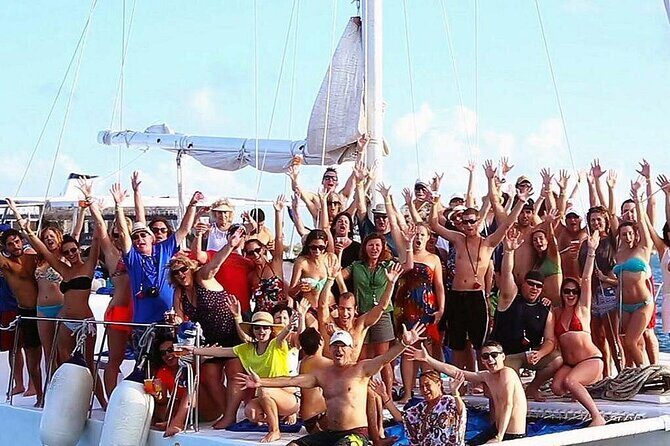 3 in 1 Catamaran Tour to Isla Mujeres from Cancun All Inclusive - Key Points