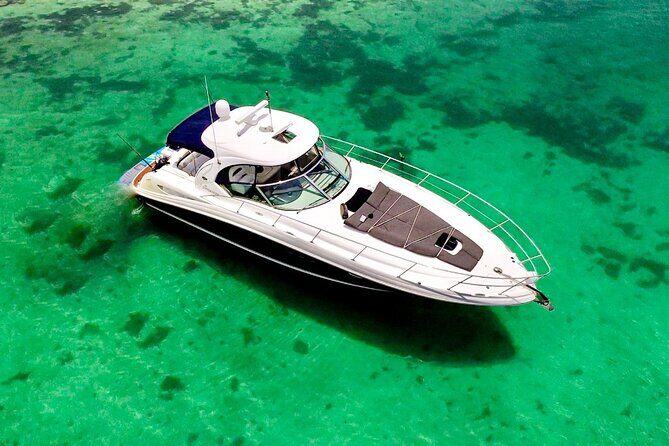 4H private 40' Yacht All-Inclusive in Tulum & Playa del Carmen - Relaxing on Deck and Exploring the Coast