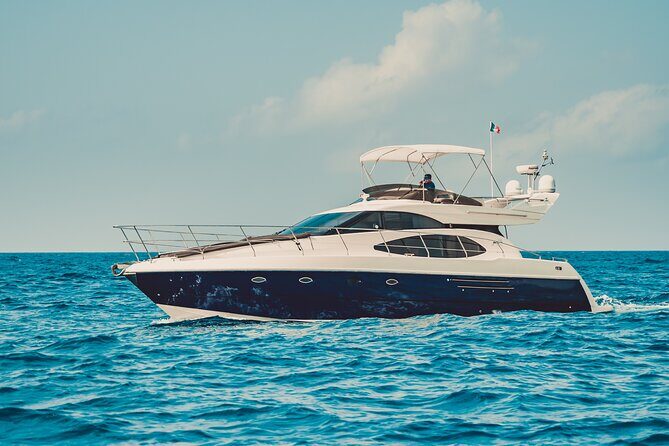 8-Hour Private 50' Azimut 2-Stop Tour to Cozumel Beach w/Food, Drinks & Snorkel - The itinerary: what to expect at each stop