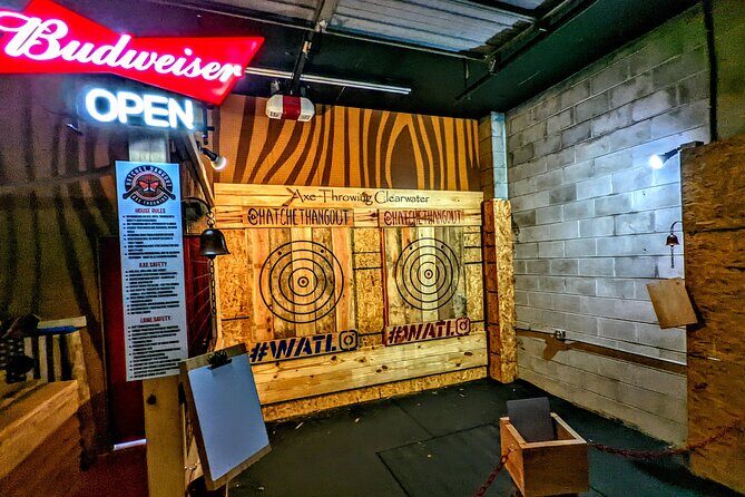 90 Minute Axe Throwing Guided Experience in Clearwater at Hatchet Hangout - What You Can Expect from the Experience