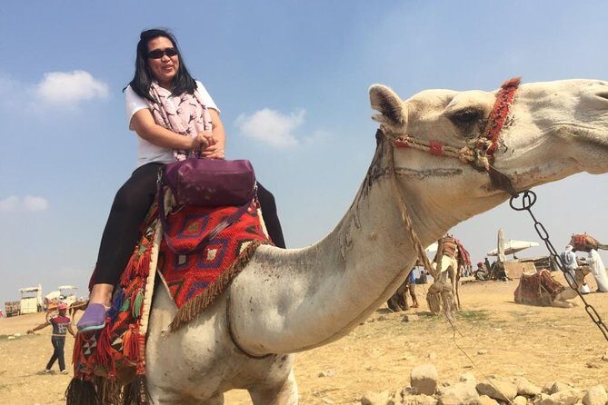a camel ride in Sunset, with dinner Sound&Light Show at Giza Pyramids - Key Points