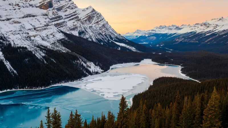 Abraham ice bubble lake/Sunwapta Falls Peyto Lake Bow Lake - An In-Depth Look at the Tour Experience