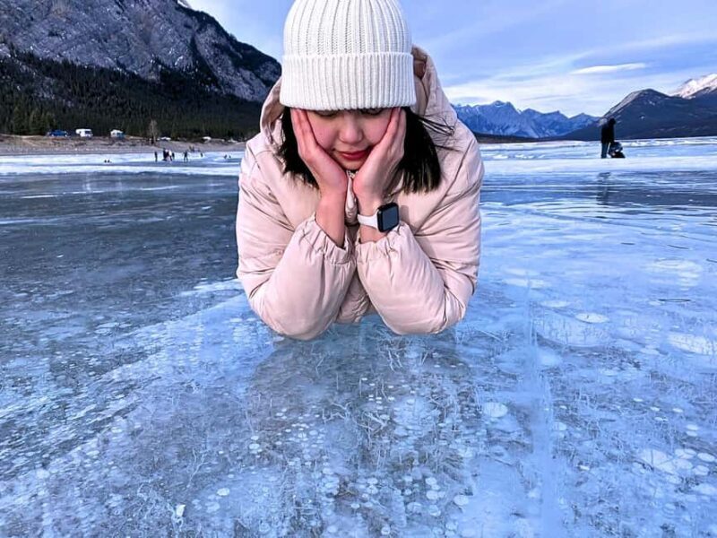 Abraham ice bubble lake/Sunwapta Falls Peyto Lake Bow Lake - Authentic Traveler Perspectives