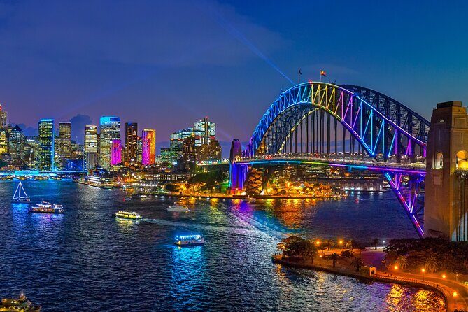Admission to Vivid Dinner Cruise in Sydney - Meta Description