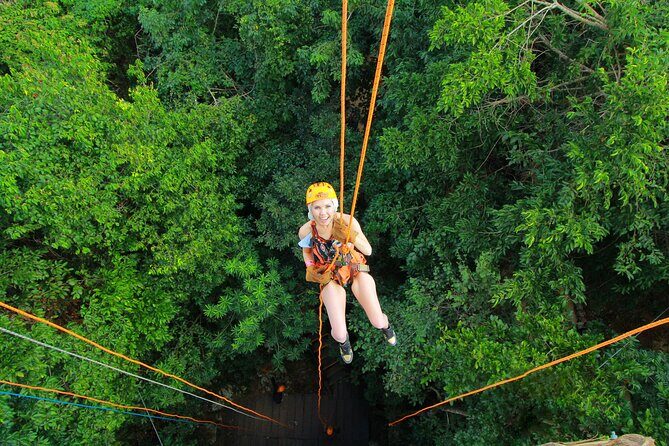Adrenaline Experience - Snorkel, Rappell & Ziplines from Riviera Maya - Key Points