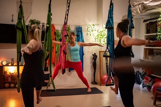 Aerial Yoga Float, Stretch and Relax on the Gold Coast - Key Points