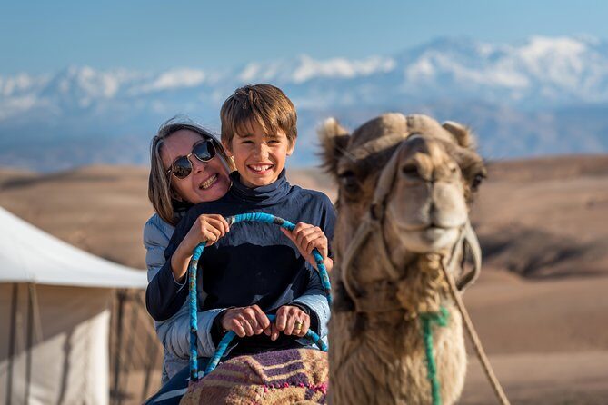 Agafay Desert Camel Experience with snack from Marrakech - Key Points