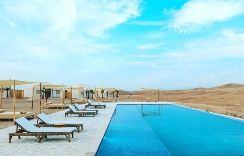 Agafay Desert Day: Quad Bike, Lunch & Swim Adventure - Relaxation and Moroccan Cuisine at the Desert Camp