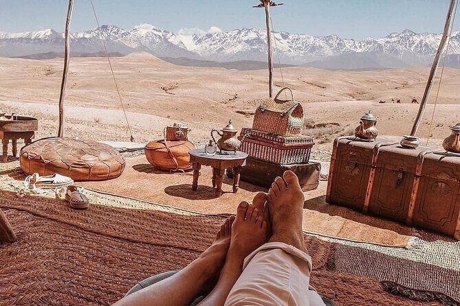 Agafay desert sunset camel ride Tour from Marrakech - The Experience in Context