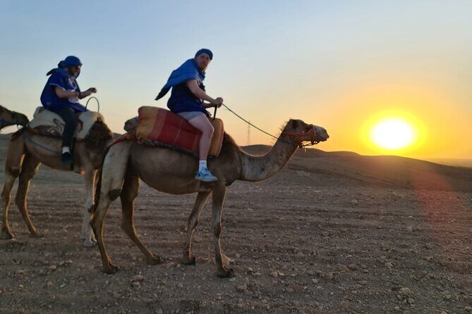 Agafay desert sunset camel ride Tour from Marrakech - The Sum Up