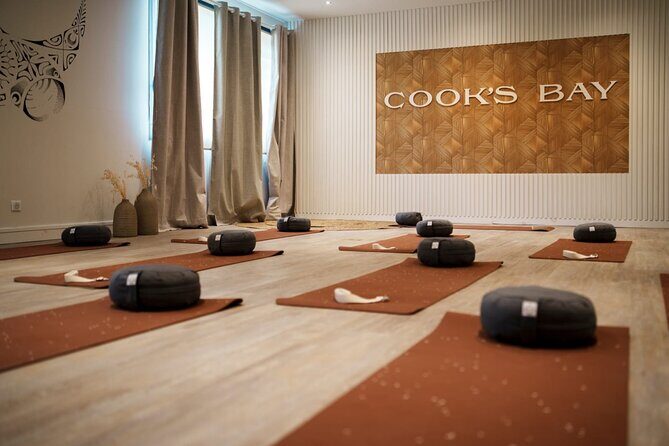 Air-conditioned studio yoga class at Cooks Bay Hotel and Suites - Introducing the Cooks Bay Hotel Yoga Experience