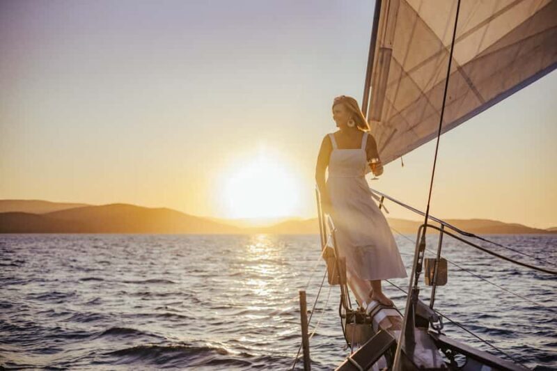 Airlie: Adults Only Sunset Sail with Aperol Spritz/Antipasto - The Experience: A Slow, Stylish Sail at Sunset