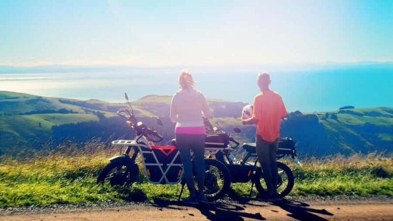 Akaroa: Lonely Beach Trail by E-Scooter. selfguided day out - Key Points