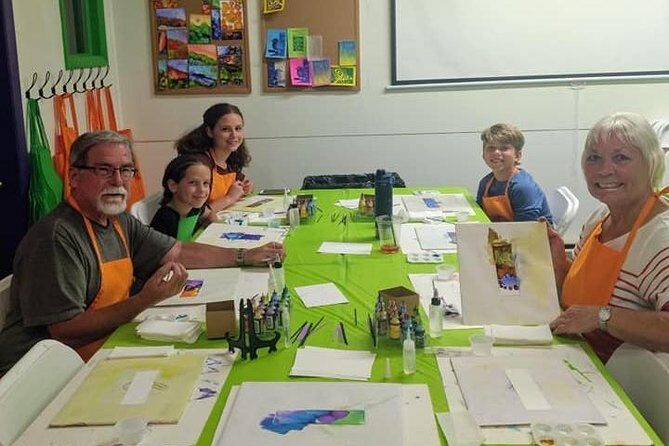 Alcohol Ink Landscape Art Class in Estes Park - Who Will Love This?