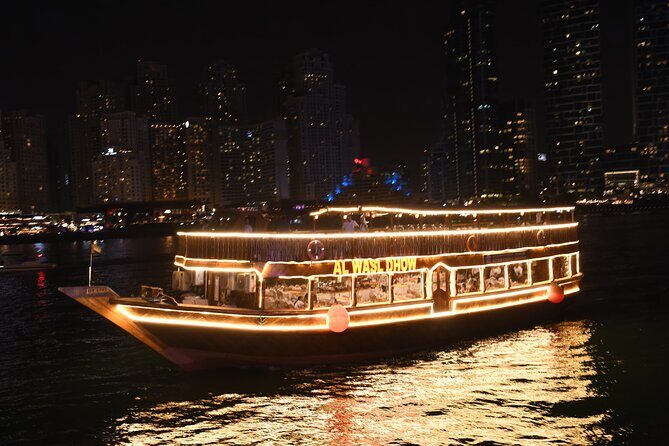 Alexandra Dhow cruise Dinner Dubai Marina(International buffet) - Key Points
