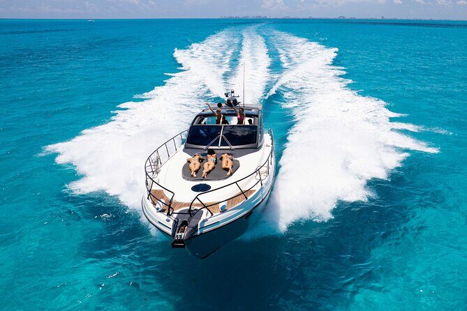 All Inclusive Cancun: Coast & Fun 4 hrs Luxury Yacht 50' Cranchi - Setting the Scene: What to Expect on This Yacht Adventure