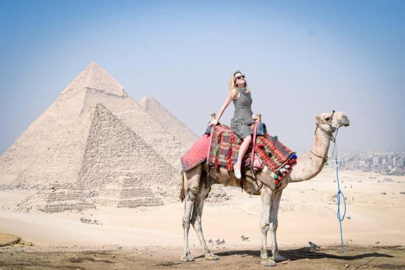 All-inclusive private Trip Pyramids Sphinx, Camel, VIP Lunch - The Camel Ride: A Classic Egyptian Touch