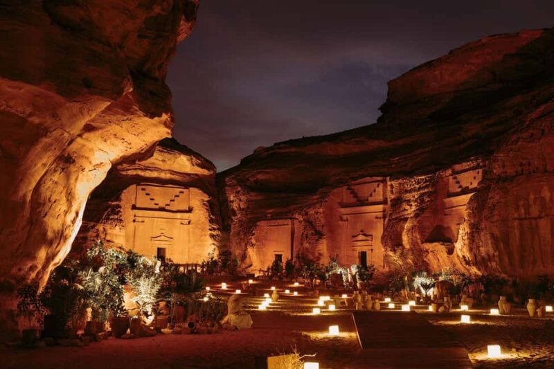 AlUla: Hegra After Dark Show with Chariot Ride - Key Points