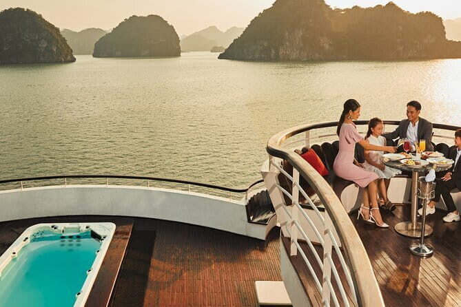 Ambassador Dinner Cruise with Live Music, Firework and Luxe - FAQs