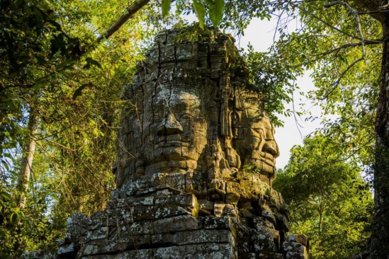 Angkor Wat in a vintage Jeep with driver - jeep rental - Exploring Less Crowded Temples and Hidden Gems