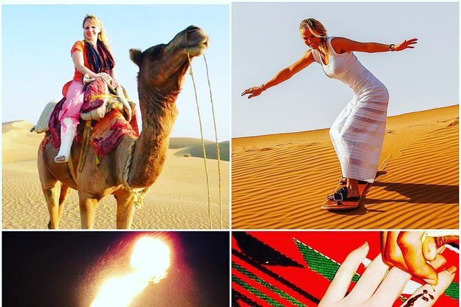 Arabian Desert Safari with BBQ Dinner Camel Ride, Sand Boarding - FAQ