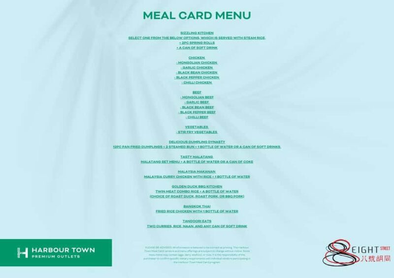 Asian Eats Meal Voucher at Harbour Town Shopping Outlet - The Asian Street Food at 8Street