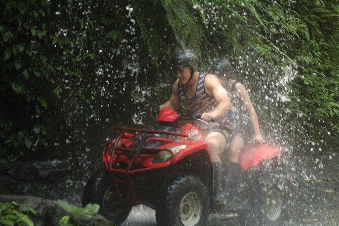 ATV Quad Bike Through Tunnel and Waterfall - Key Points