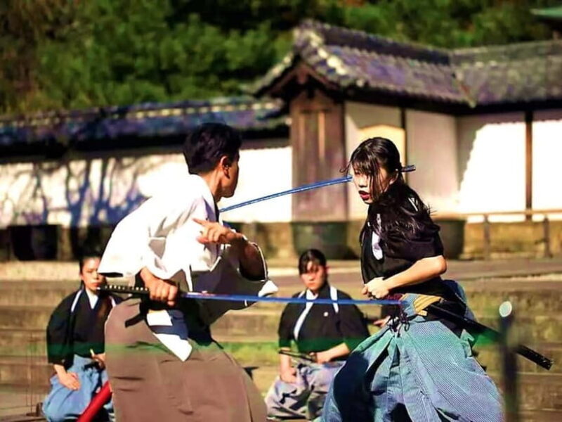 Authentic Samurai Fight Experience with Worldwide Coach - Learning and Participating in "Tate" (Sword Fighting)