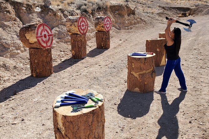 Axes, Arrows and Bullets Combo Package in Las Vegas - The Experience: What to Expect