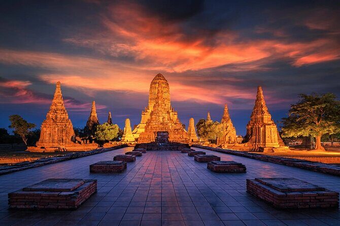 Ayutthaya Glittering Sunset, Boat Ride, Noted Sight, Local Market - The Sum Up