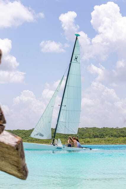 Bacalar: Catamaran Private Sailing between Mangroves - Exploring Bacalar’s Lagoon on a Catamaran