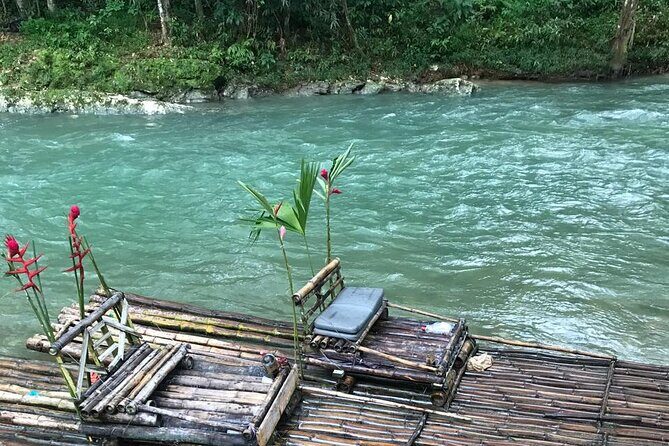 Bamboo Rafting with lime stone - Authentic Jamaica on a Bamboo Raft with Limestone Foot Massage