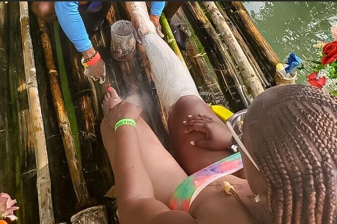 Bamboo River Rafting Limestone Foot Massage & Bottle of Rum Punch - The bottle of rum punch and special touches