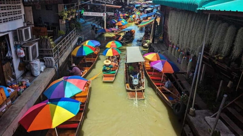 Bangkok: Floating Market & Railway Market with Hotel Pick Up - Floating Market by Boat
