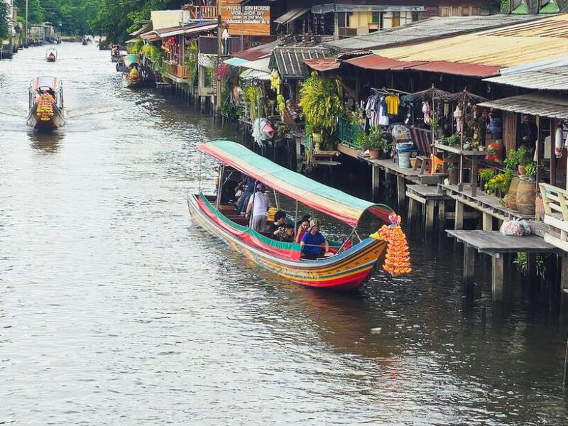 Bangkok Long Boat Canal a Big Buddha & Culture Markets Tour - Key Points