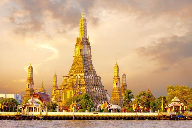 Bangkok Three Temples Tour with Grand Palace & Heritage Cruise - Key Points