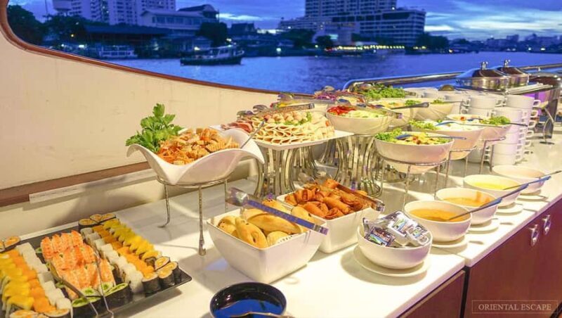 Bangkok: Wonderful Pearl Dinner Cruise and Live Performance - Dining Experience: Tasty and Diverse