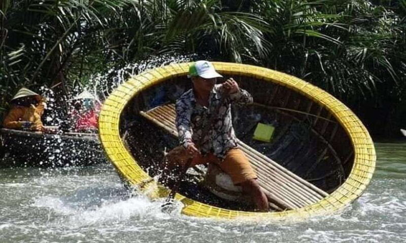 Basket Boat Tour from DaNang/Hoi An by Cafe Class & Lunch - The Bamboo Basket Fishing Experience