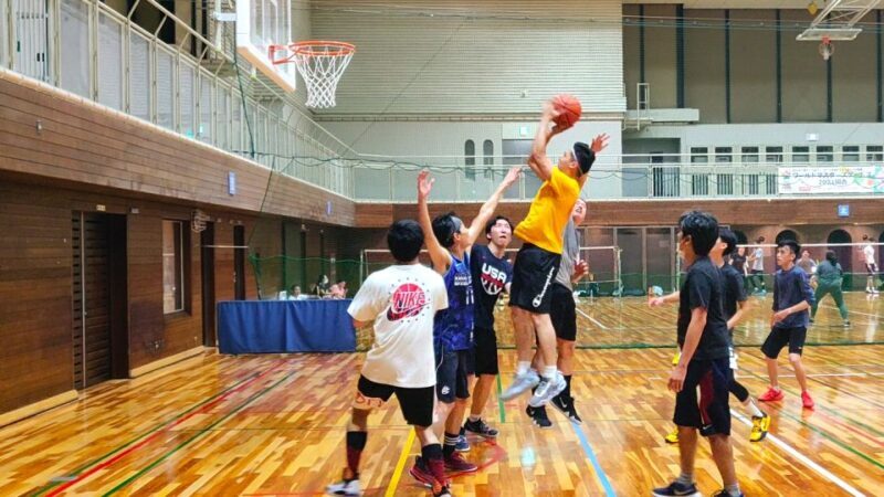 Basketball in Osaka with local players! - Key Points